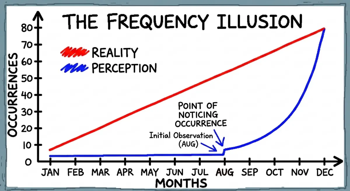 Illustration of frequency illusion