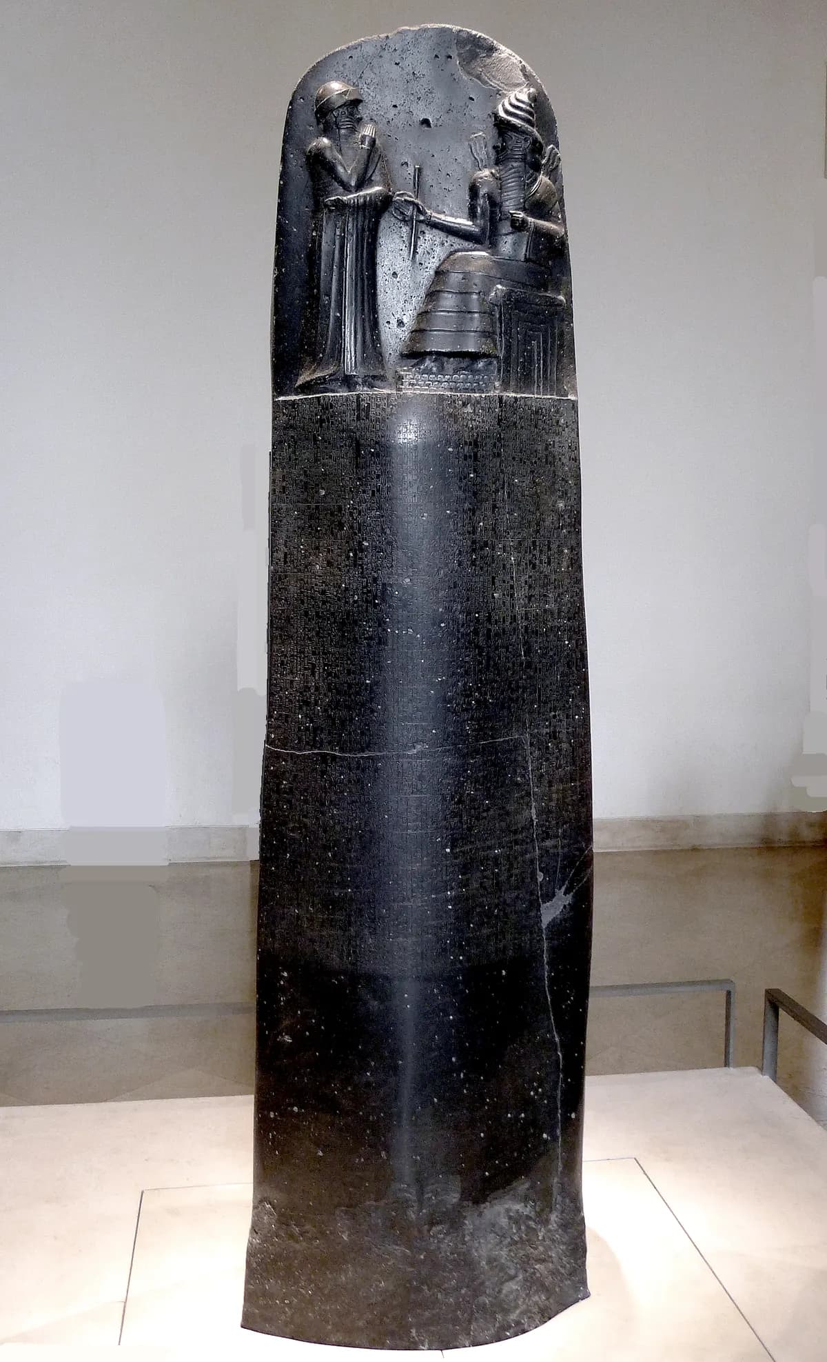 Code de Hammurabi, roi de Babylone ; face avant.