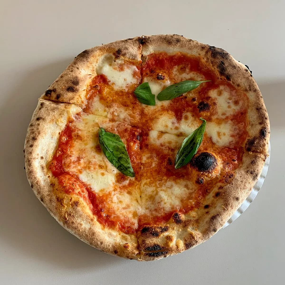 Neapolitan pizza at Trappica
