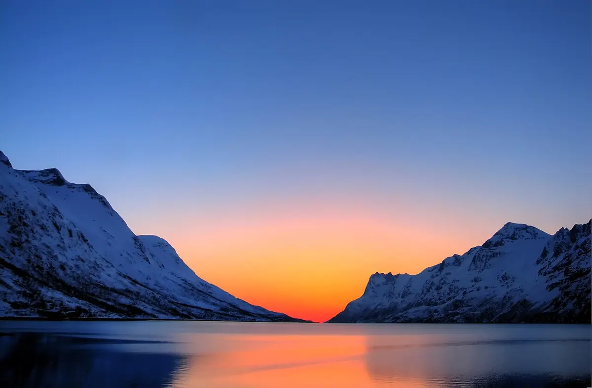 Arctic Sunset. Taken in Tromsø Kommune, Troms Fylke